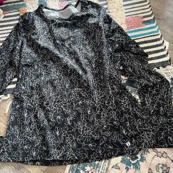 Hang Ten Ladies' Sun Tee UPF 50+ protection Black L - Picture 4 of 10